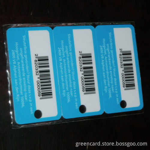 3-in-1 Card, 4-color Offset Printing, Sized 86 x 54mm